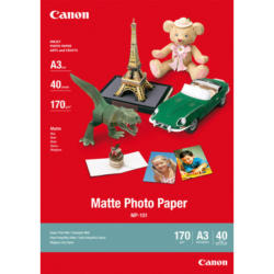 CANON Matte Papier Photo A3 MP101A3 InkJet, 170g 40 feuilles