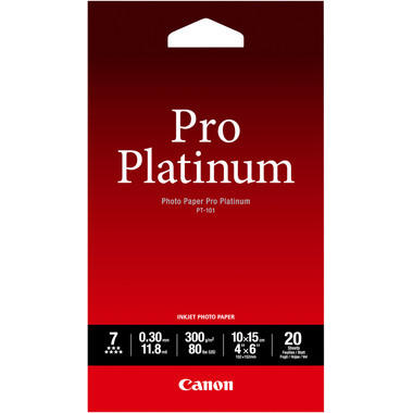 CANON Pro Platinum Photo Pap.10x15cm PT101A6 InkJet glossy 300g 20 fogli