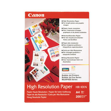 CANON Papier High Resolution A4 HR101NA4 Bubble-Jet, 106g 50 flles
