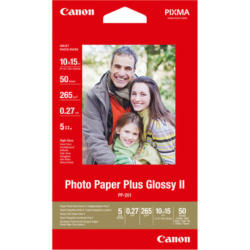 CANON Photo Paper Plus 265g 10x15cm PP2014x6 InkJet glossy II 50 fogli