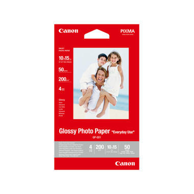 CANON Glossy Photo Paper 10x15cm GP5014x6 InkJet, Everyday 200g 50 fogl
