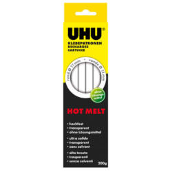 UHU Hot Melt Stick 47865 200g, 10 pezzi