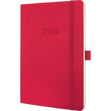 CONCEPTUM Calendrio 2024 C2434 red, 2P/1S, SC, 210x135x16mm