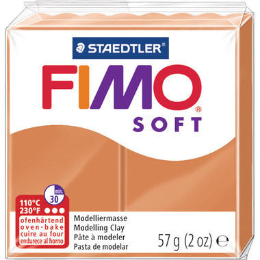 FIMO Pâte à modeler Soft 57g 8020-7 caramel