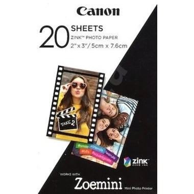 CANON ZINK Papier 50x75mm ZP-2030 20 feuilles