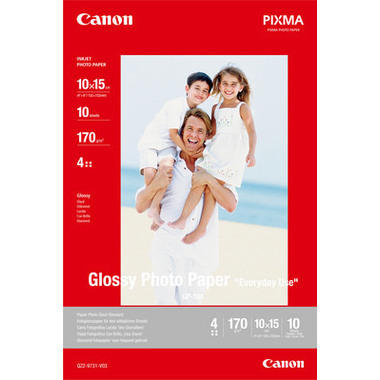 CANON Glossy Photo Paper 10x15cm GP5014x6 InkJet, Everyday 210g 10 fogli