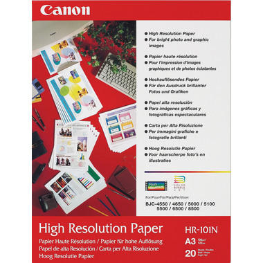 CANON Papier High Resolution A3 HR101NA3 InkJet 110g 20 Blatt