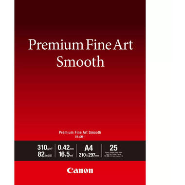 CANON Premium Paper 310g A4 FASM2A4 Fine Art Smooth 25 fogli