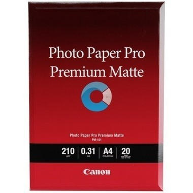 CANON Premium Matte Photo Paper A4 PM101A4 InkJet 210g 20 fogli