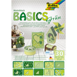 FOLIA Motivblock Basic 46549 grün, 30 Blatt