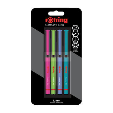 ROTRING Fineliner 0.4mm 2166331 4 colori