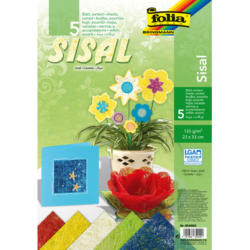 FOLIA Sisal 135g 850409 23x33cm 5 feuilles
