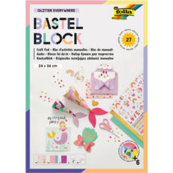 FOLIA Bastelblock Glitter 49102 Everywhere ink. Anleitung