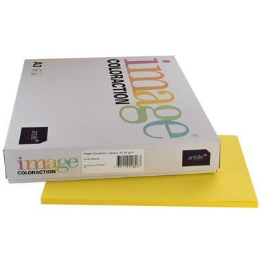 IMAGE COLORACTION Papier à copier Canary A3 285150 160g, jaune canari 250 flls.