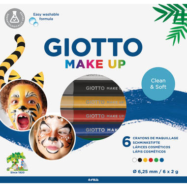 GIOTTO Maquillage Make-Up F474200 Basic Pencil 6 pcs.