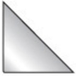 3L Dreieck Corner-Pockets 17x17cm 10024 transp. 100 Stück