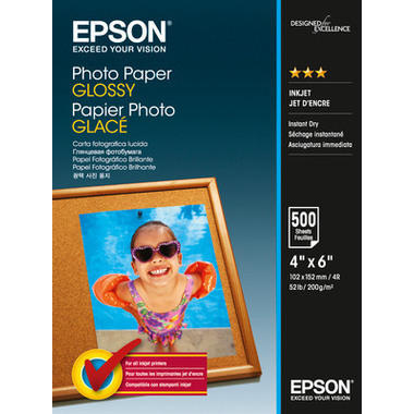 EPSON Photo Paper Glossy 10x15cm S042549 InkJet 200g 500 fogli