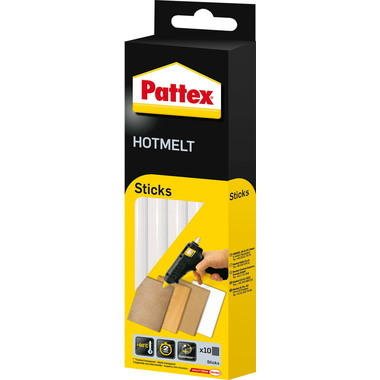 PATTEX Stick di colla a caldo PTK6 trasparente, rotondo 10 pezzi