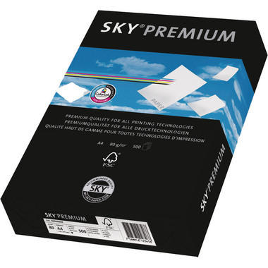 SKY Premium Carta A3 88151279 80g, bianco 500 fogli