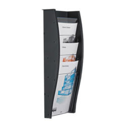 STYRO Support mural brochures A4 128-340.0292 anthracite 4 comp.
