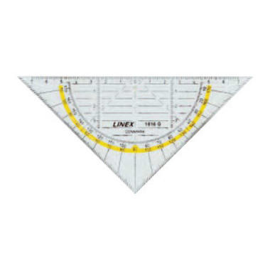 LINEX Triangle géom. 14cm 100414085 transparent