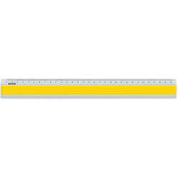 DUX Righello Joy Color 30cm FA-JC/30Y Alu, giallo