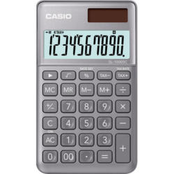 CASIO Calculatrice BIC SL1000SCG 10 chiffres gris