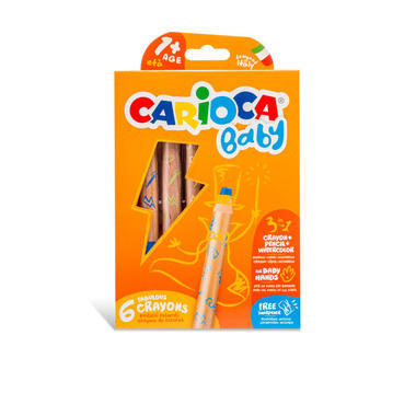 CARIOCA Crayons de cire Baby 3 in 1 3493 ass. 6 pcs.