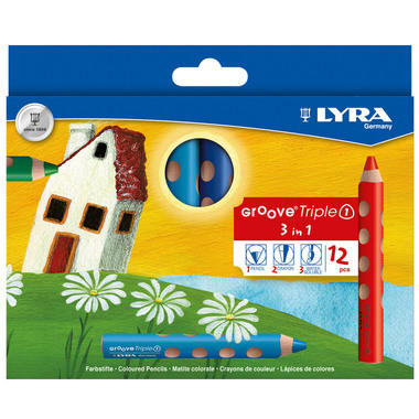 LYRA Crayon de couleur Groove 3831120 12 couleurs