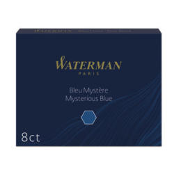 WATERMAN Tintenpatronen S0110910 blau/schwarz 8 Stück