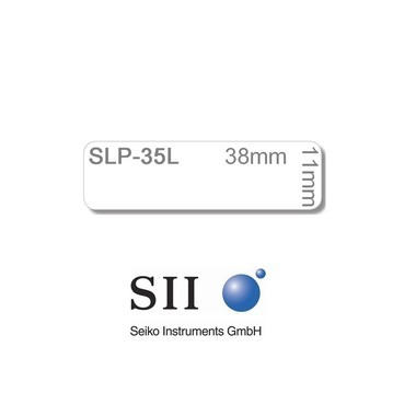 SEIKO Etiquettes multi-usage 11x38mm SLP-35L blanc, étroit, DIA 300 pcs.