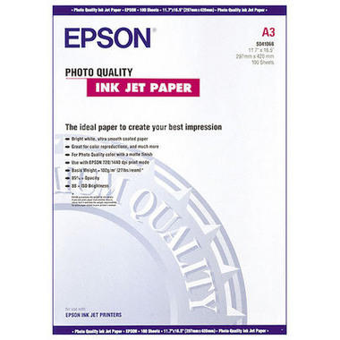 EPSON Photo Paper A3 S041068 InkJet 102g 100 flls.