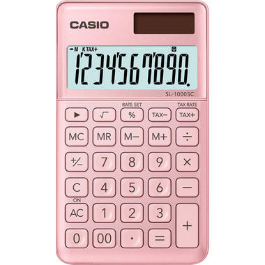 CASIO Calcolatrice BIC SL1000SCP 10 cifre pink