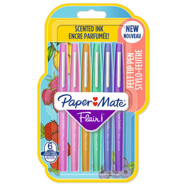 PAPERMATE Stylo fibre Flair 0.7mm 2138466 Scented, ass. 6 pcs.