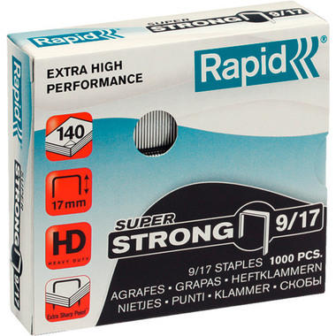 RAPID Graffette SuperStrong 9/17 mm 24871600 zincato 1000 pezzi
