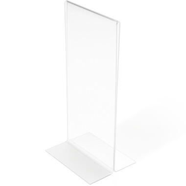 DEFLECTO Présentoir Table Acrylique A4 47801 droite, vertical