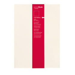 TRANSOTYPE senseBook FLAP REFILL A4 75510401 ligné, L, 135 feuilles beige
