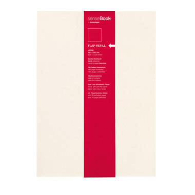TRANSOTYPE senseBook FLAP REFILL A4 75510400 neutro, L, 135 fogli beige
