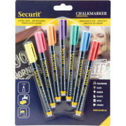 SECURIT Marker Craie 1-2mm BL-SMA100-V7-AS 7 couleurs ass.