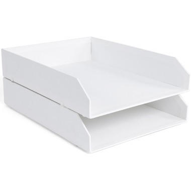 BIGSO BOX OF SWEDEN Corbeille à courrier 789245501N 2pcs. Hakan blanc 23x12x31