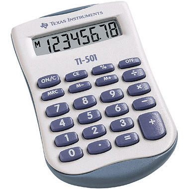 TEXAS INSTRUMENTS Calculatrice base TI-501 8 chiffres