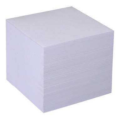 METZGER&MENDLE Zettelbox Papier 90x90mm 69060302 weiss, geleimt 800 Blatt