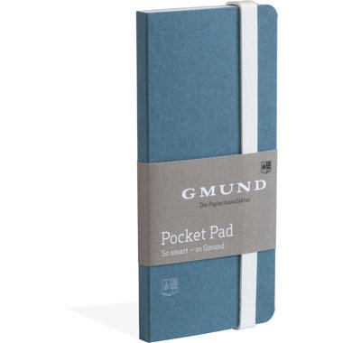 GMUND Pocket Pad 6.7x13.8cm 38060 demin,blanko 100 Seiten
