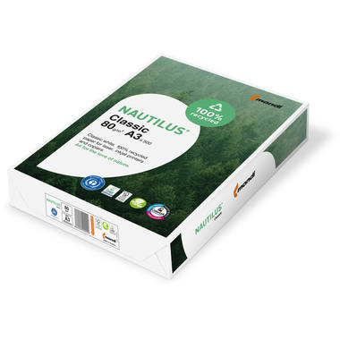 NAUTILUS CLASSIC Papier à copier A3 88032444 80g, recycling 500 feuilles