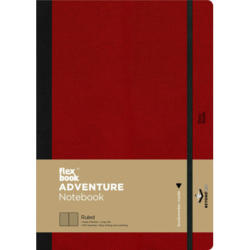 FLEXBOOK Notebook Adventure 21.00079 linert 17x24cm red