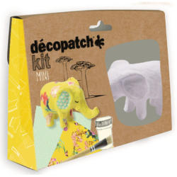 DECOPATCH Set artig. elefante KIT029C Bogen, Tier, Pinsel, Lack