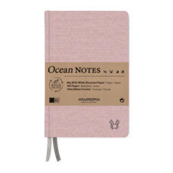 AURORA OCEAN NOTES A5 2396RTR rouge, ligné 192 pages