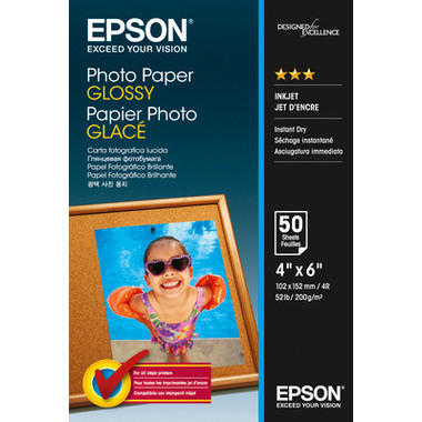 EPSON Photo Paper Glossy 10x15cm S042547 InkJet 200g 50 fogli