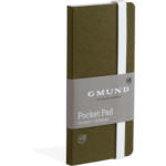 Die Post | La Poste | La Posta GMUND Pocket Pad 6.7x13.8cm 38794 olive, blanko 100 pagine