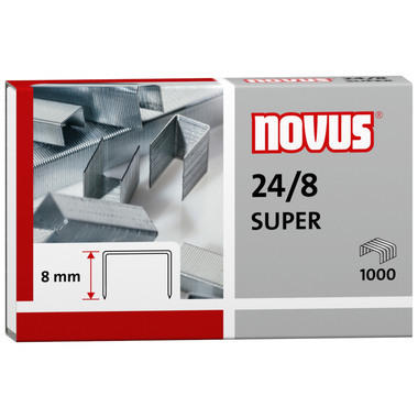 NOVUS Graffette 24/8 mm 24/8 040-0038 1000 pezzi